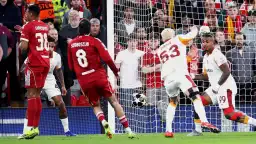 Galatasaray UEFA Şampiyonlar Ligi'ne Anfield'da veda etti