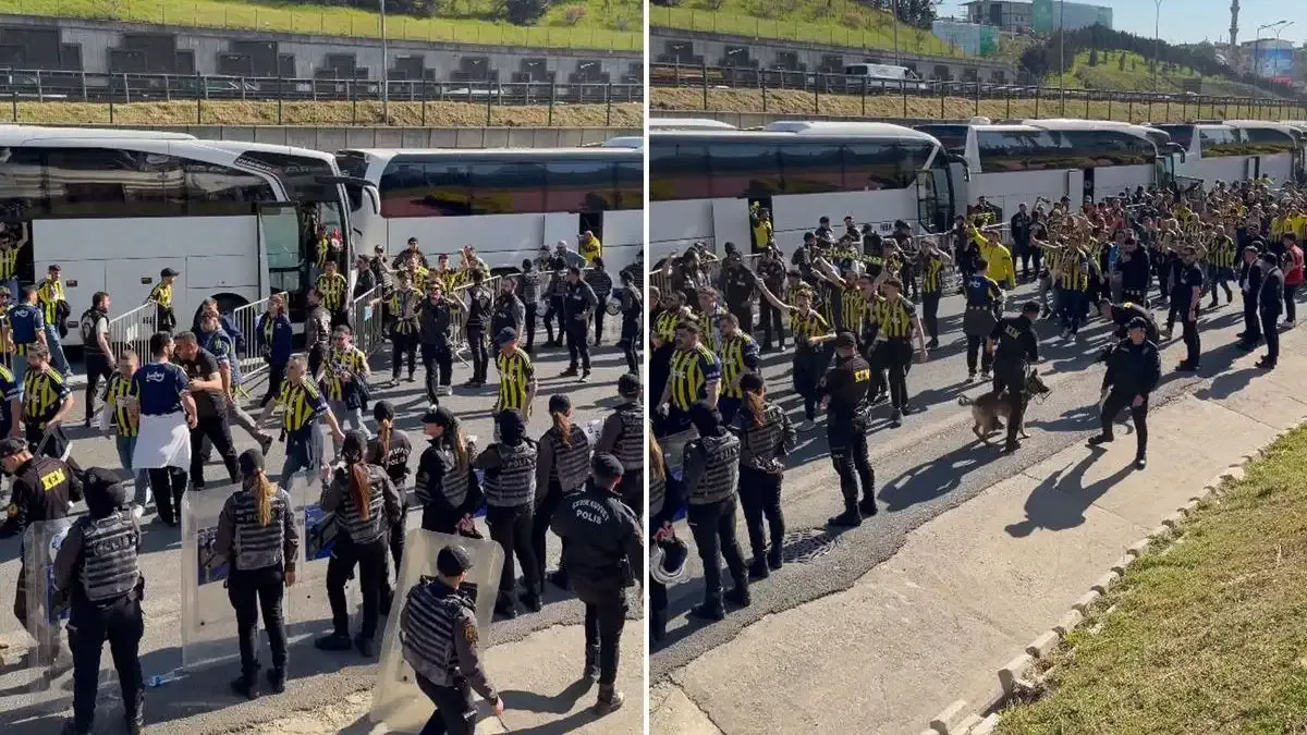 Fenerbahçe taraftarı RAMS Park'a ulaştı