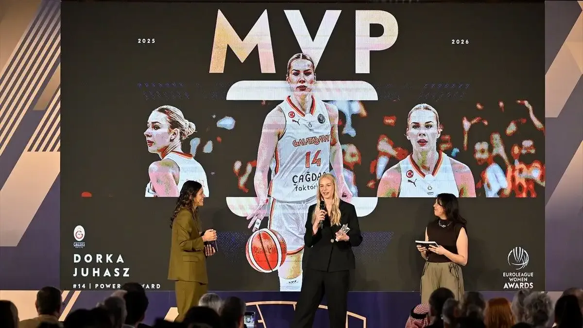 Euroleague'de sezonun MVP'si Galatasaray'dan Dorka Juhasz oldu!