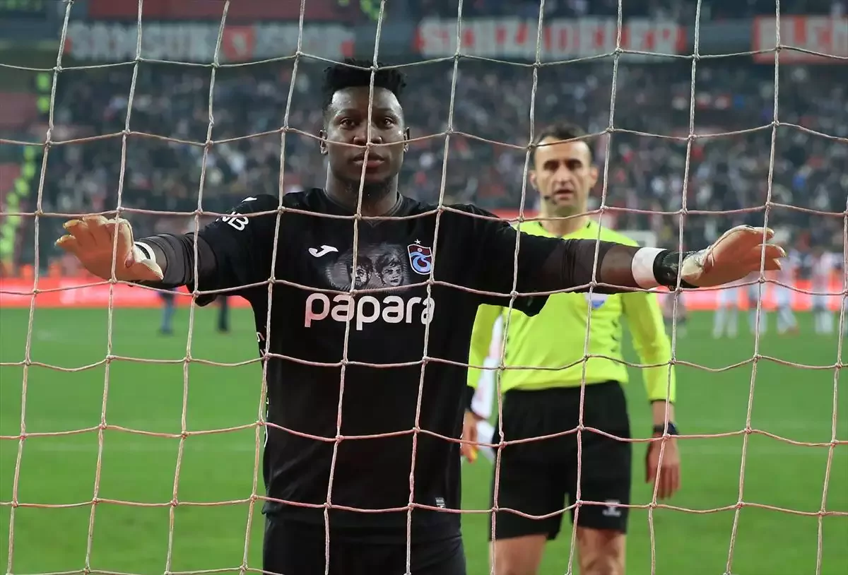 Samsunspor - Trabzonspor maçından Andre Onana
