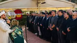 Bülent Korkmaz'ın babası Nur Osman Korkmaz son yolculuğuna uğurlandı