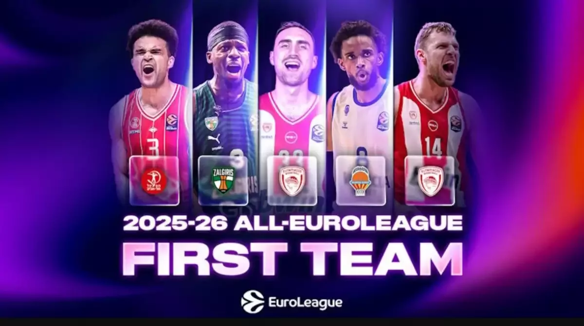 Basketbol Avrupa Ligi'nde "sezonun en iyi 5"i belli oldu