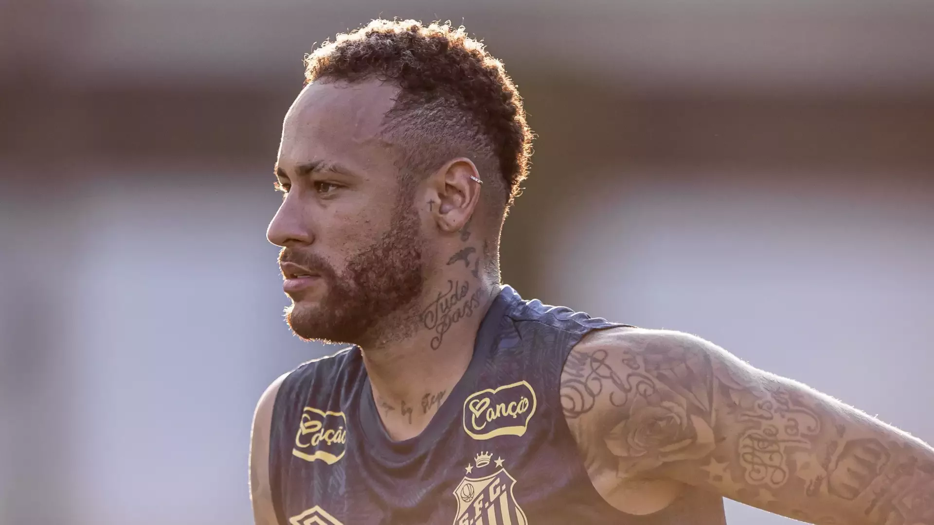 Brezilya Ligi ekibi Santos'un yıldız futbolcusu Neymar