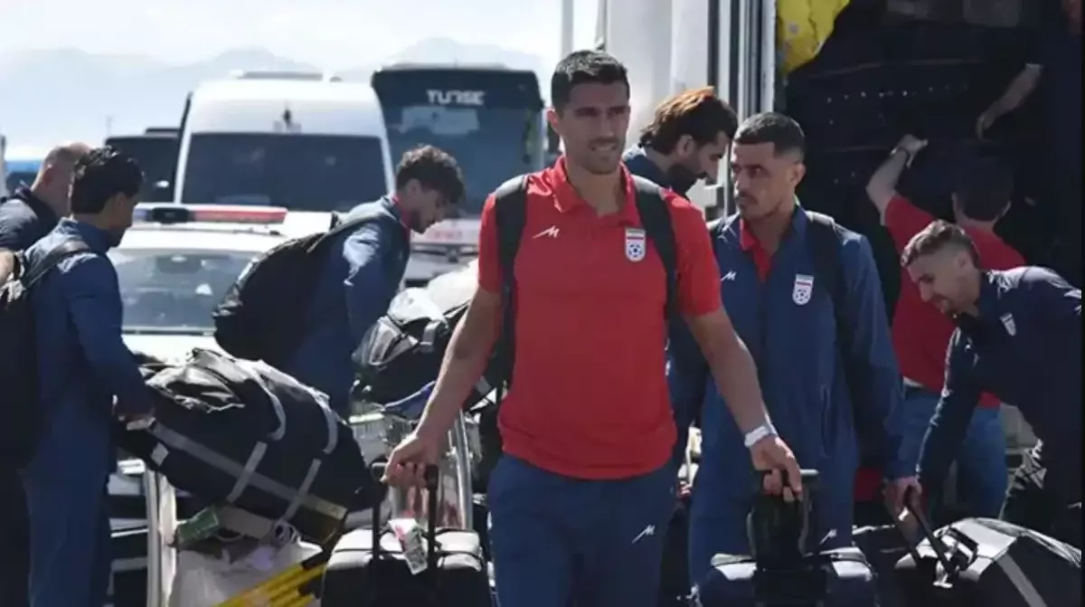 Dünya Kupası'na katılacak İran Milli Futbol Takımı kamp için Antalya'ya geldi
