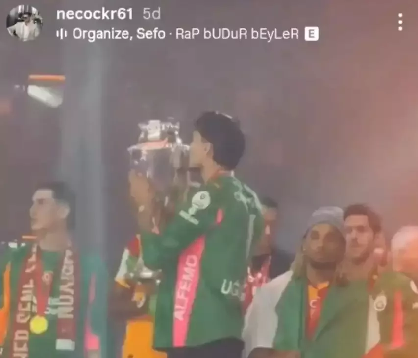 Necdet Çakır, Uğurcan Çakır paylaşımı