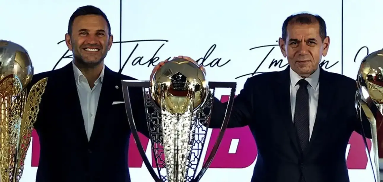 Dursun Özbek ve Okan Buruk, "dipte" aldıkları Galatasaray'ı rekorlarla zirveye taşıdı