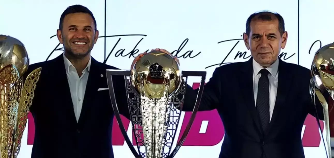 Dursun Özbek ve Okan Buruk, "dipte" aldıkları Galatasaray'ı rekorlarla zirveye taşıdı