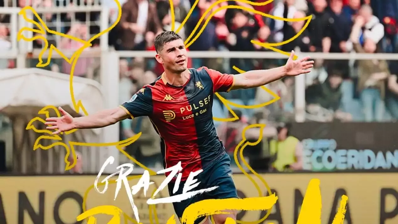 Trabzonspor'un anlaştığı Ruslan Malinovskyi, Genoa'ya veda etti