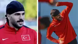 Eren Elmalı, yeni saç stiliyle Avustralya - Türkiye maçında!