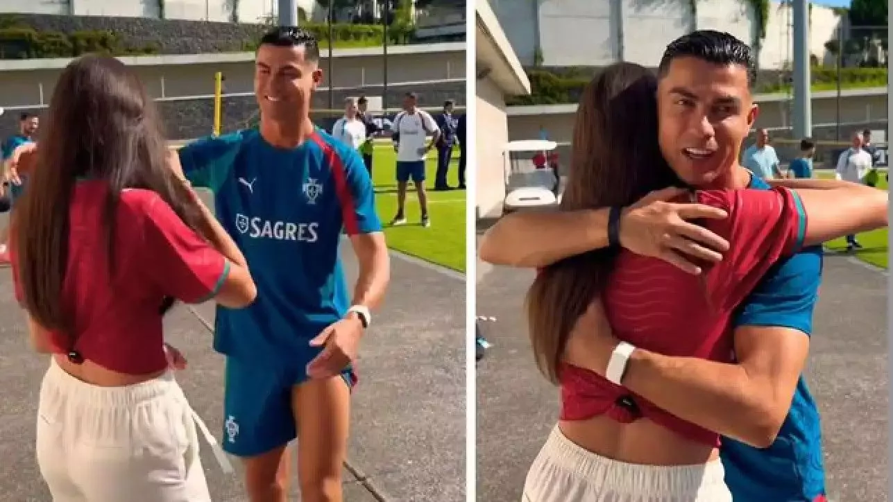 Ünlü fenomen, Ronaldo'yu görünce gözyaşlarına boğuldu