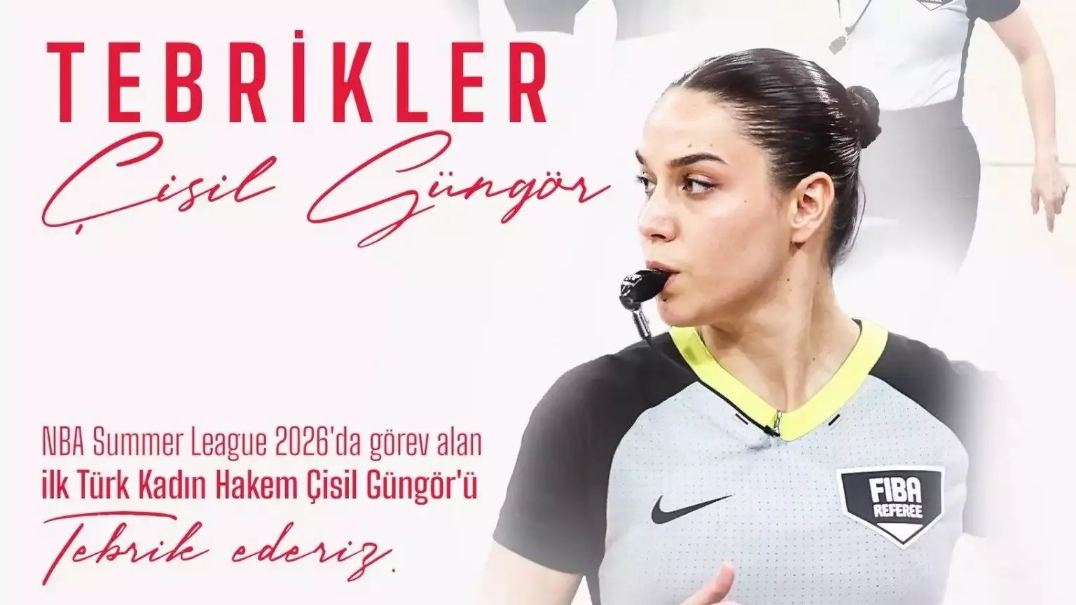 Türk basketbol hakemi Çisil Güngör NBA'de görev aldı!