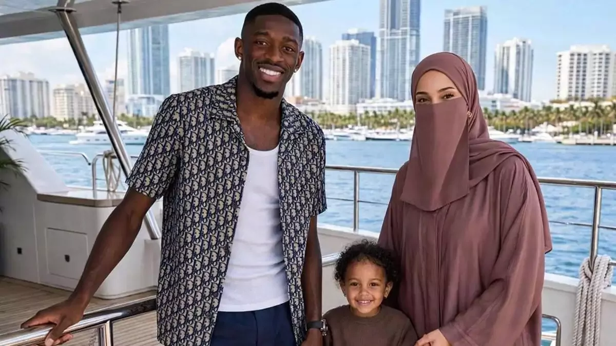 Dembele eşinin peçe tercihini anlattı: Güzel yüzüm...