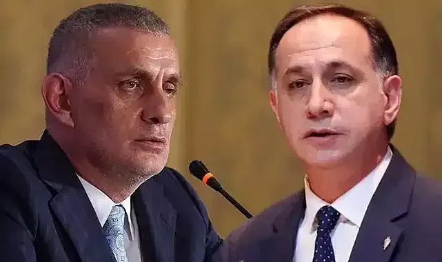 TFF Başkanı İbrahim Hacıosmanoğlu (sağda) - MHK Başkanı Ferhat Gündoğdu (solda)