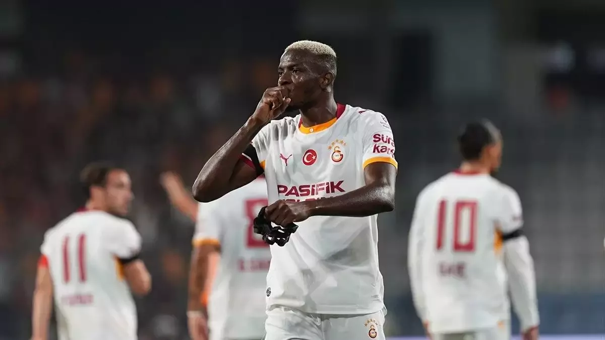 Osimhen'in gol sevinci