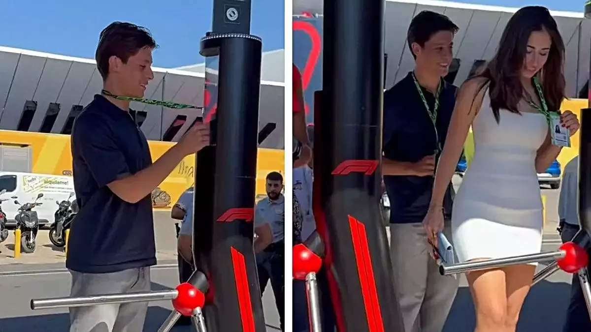 Arda Güler ve kız arkadaşı Duru Nayman, Formula 1 yarışında