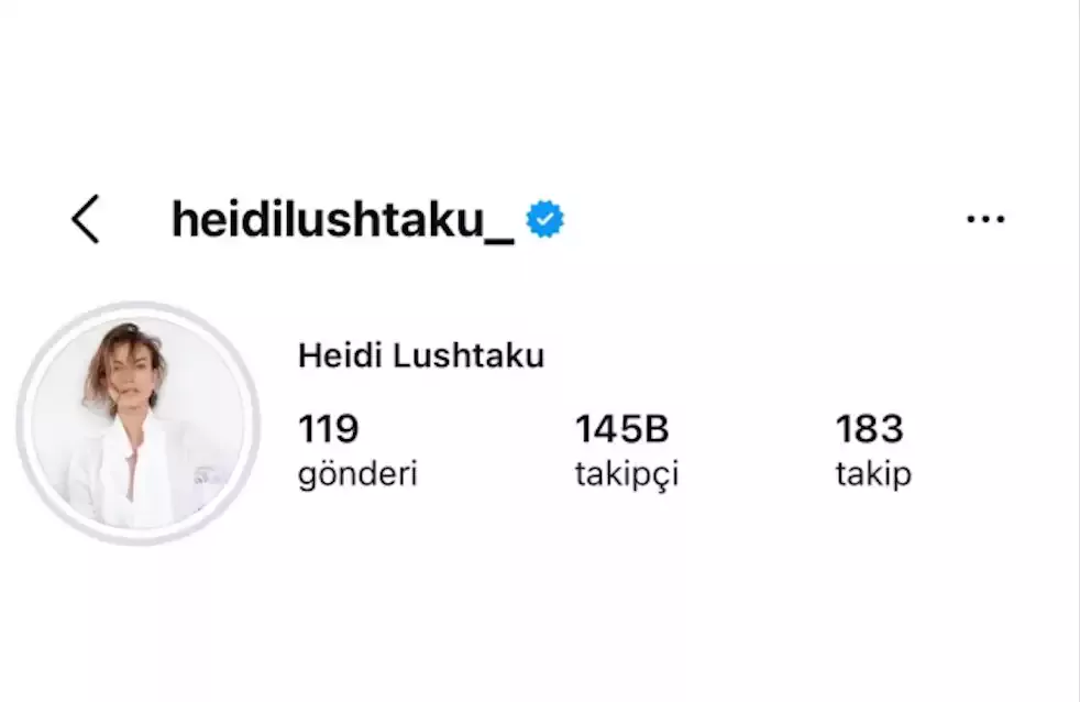 Heidi Lushtaku'nun profili&nbsp;