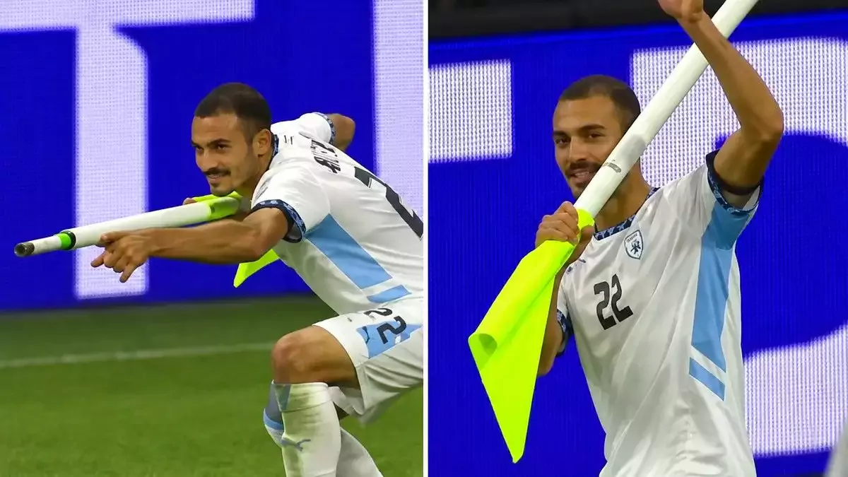 İsrail’de skandal sevinç! Gol attı, kırmızı kart gördü