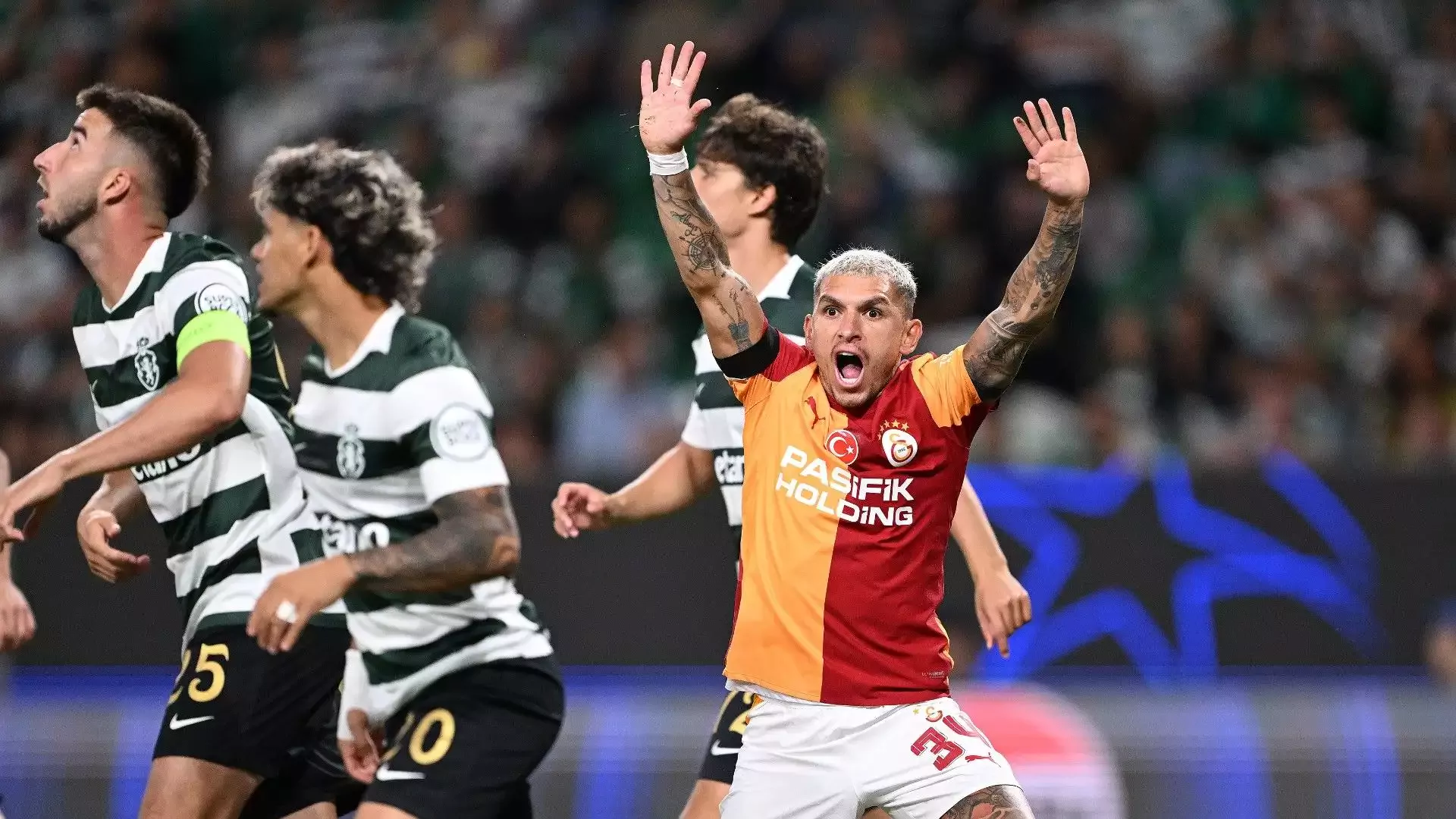 Galatasaray'da Torreira sahnede! Sporting CP deplasmanında öne geçti
