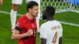 Türkiye - Fransa maçında Merih Demiral kendisini zor tuttu