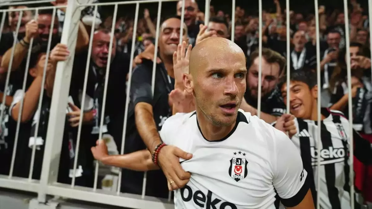 Vaclav Cerny'nin gol sevinci