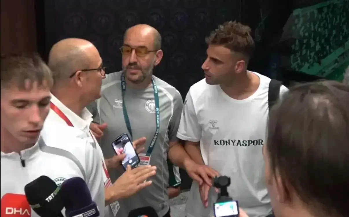 Konryasporlu Deniz Türüç, Trabzonspor maçının ardından TFF temsilcisiyle tartıştı!