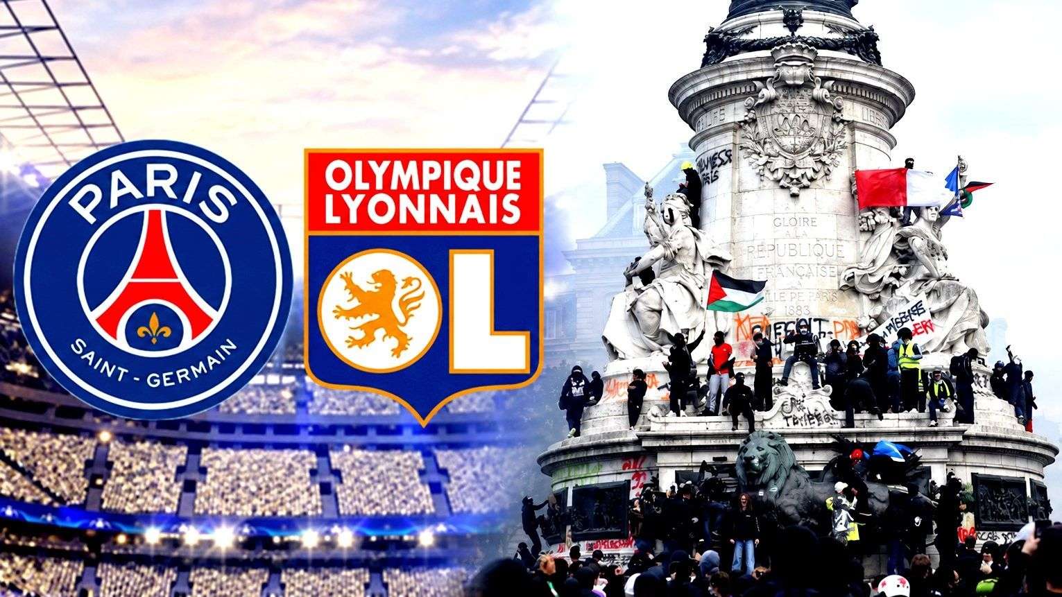 Fransa olaylarında son durum: PSG - Lyon maçı ertelendi!
