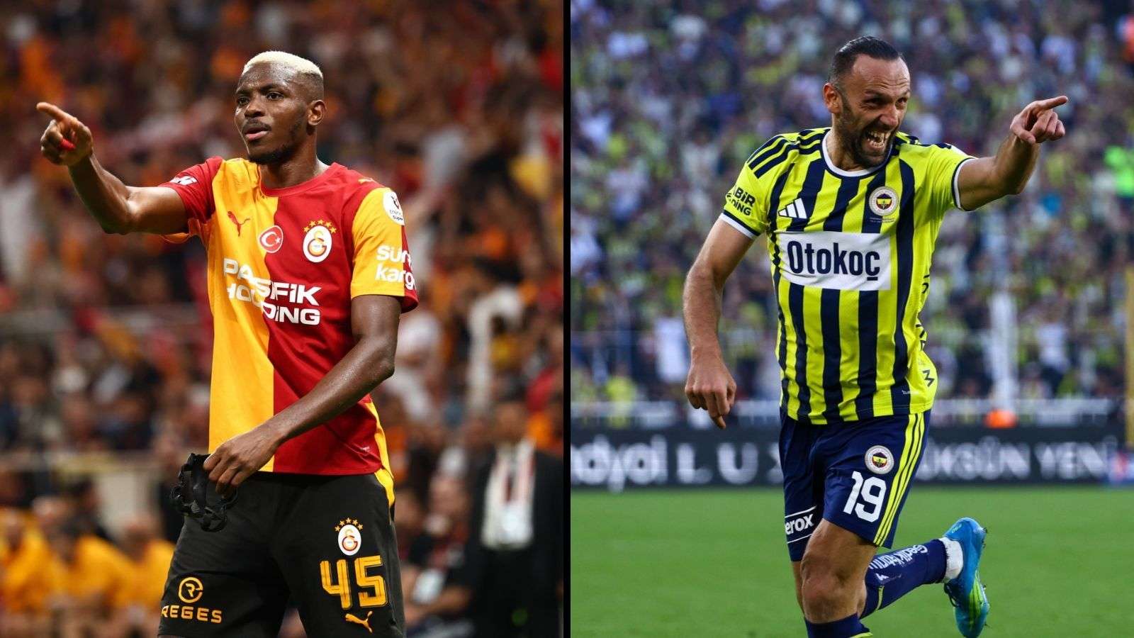 Galatasaray'da Osimhen, Fenerbahçe'de Muriqi takımını sırtlıyor
