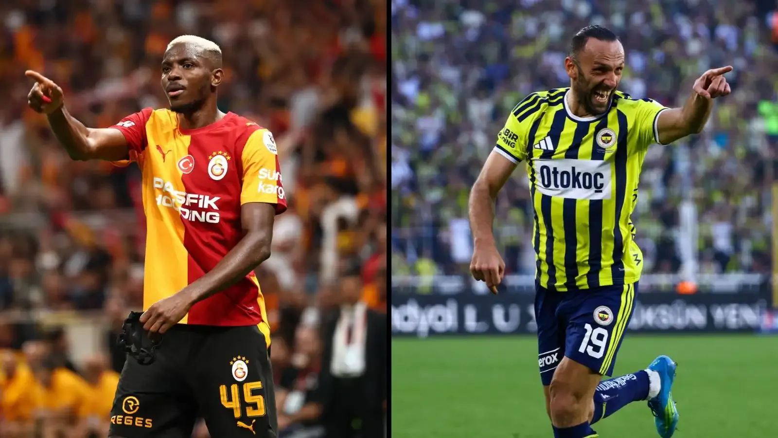 Galatasaray'da Osimhen, Fenerbahçe'de Muriqi takımını sırtlıyor