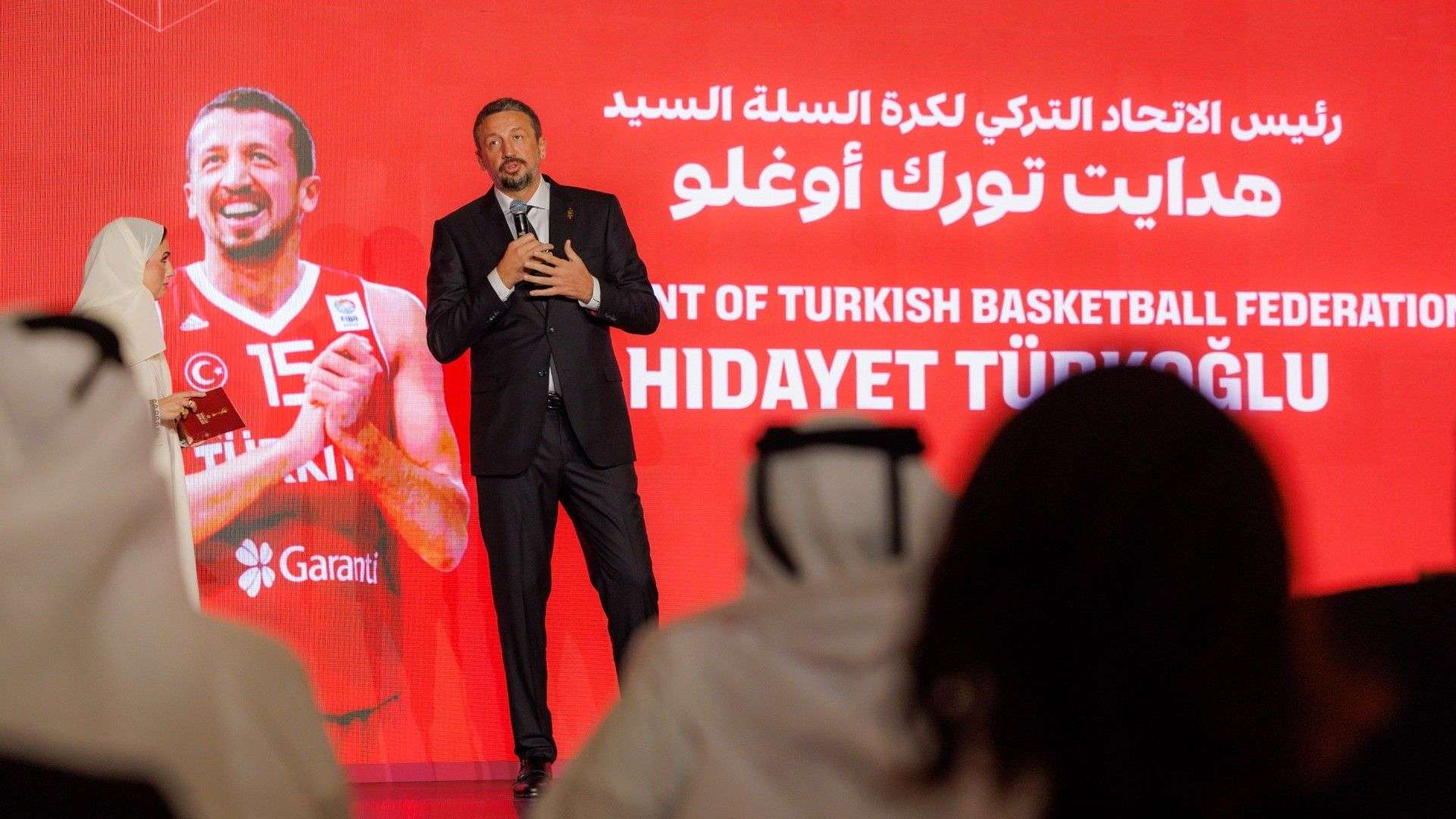 Hidayet Türkoğlu, FIBA 2027 Dünya Kupası geri sayım törenine katıldı